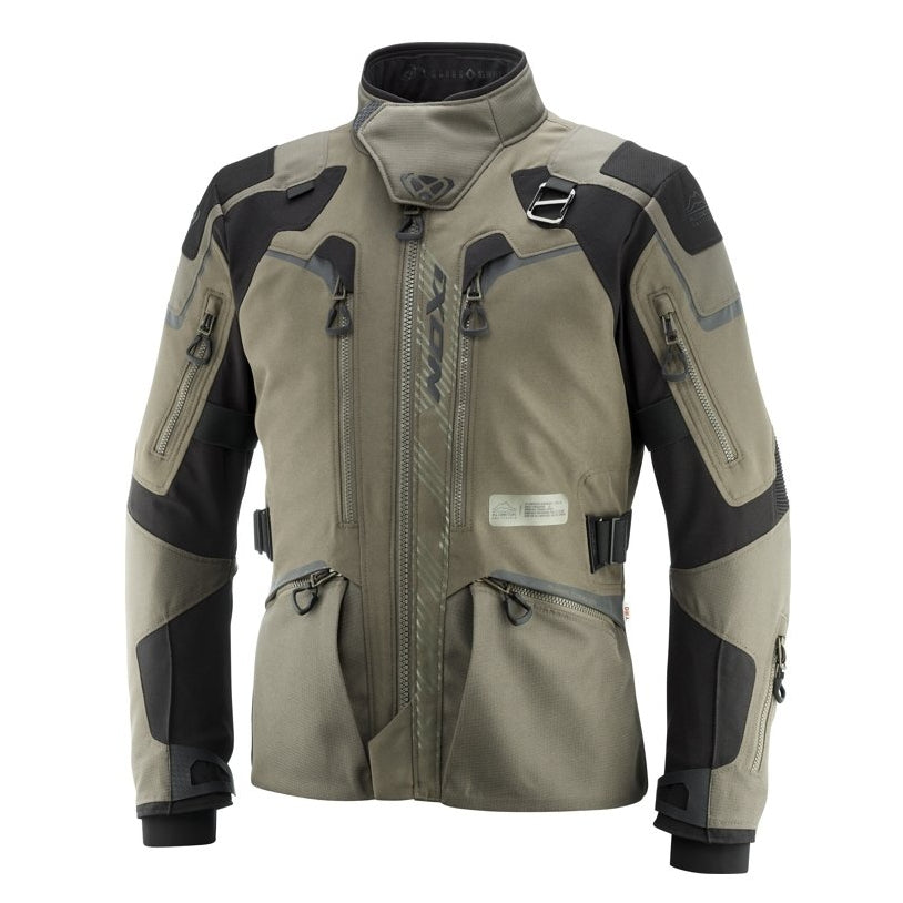 Giacca Moto Uomo IXON ODIN Kaki Nero