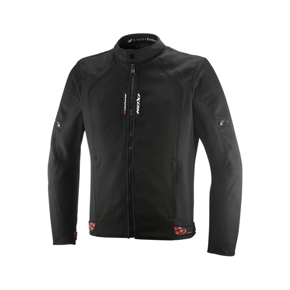 Giubbotto Moto Estivo Ixon SHADOW Nero Bianco Rosso