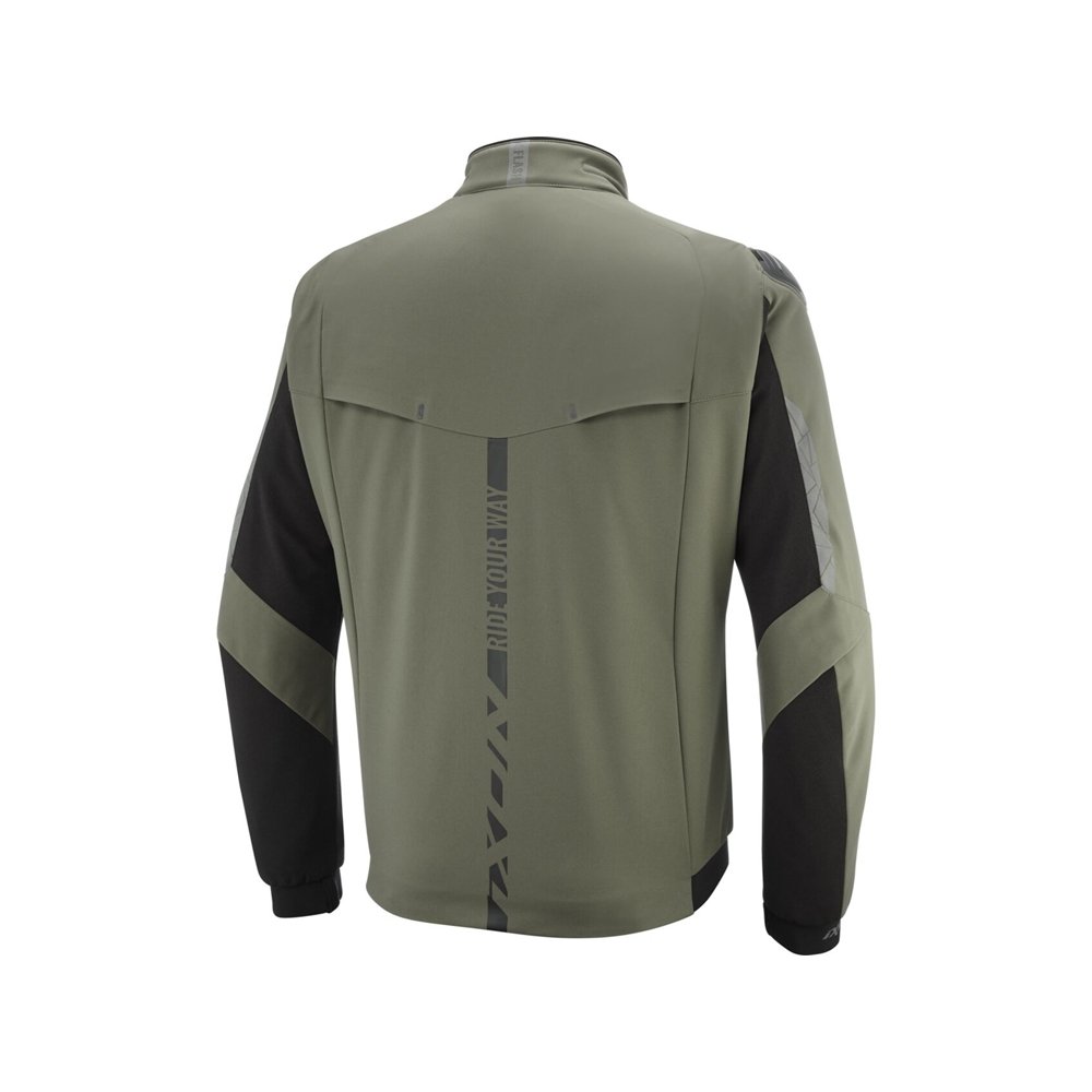 Giubbotto Moto IXON PULSION 4 Stagioni Impermeabili AA Kaki Nero