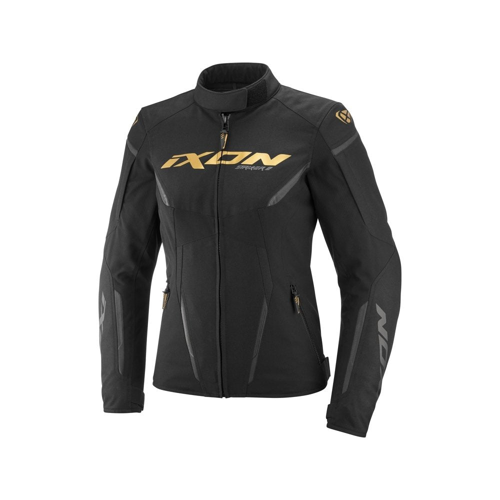 Giubbotto Moto IXON STRIKER 2 LADY In Tessuto Nero Oro