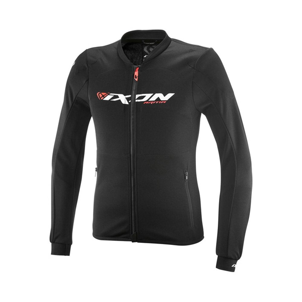 Giubbotto Moto Uomo Estivo IXON ARMA Nero Bianco Rosso Fluo