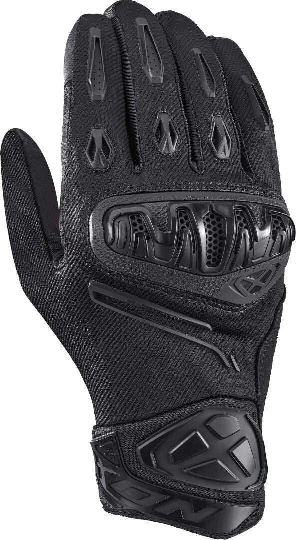 Guanti Moto Estivi IXON MIRAGE AIR Pelle E Tessuto Nero