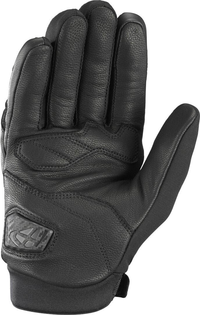 Guanti Moto Estivi IXON RISE AIR 2 Pelle E Tessuto Nero Rosso Fluo