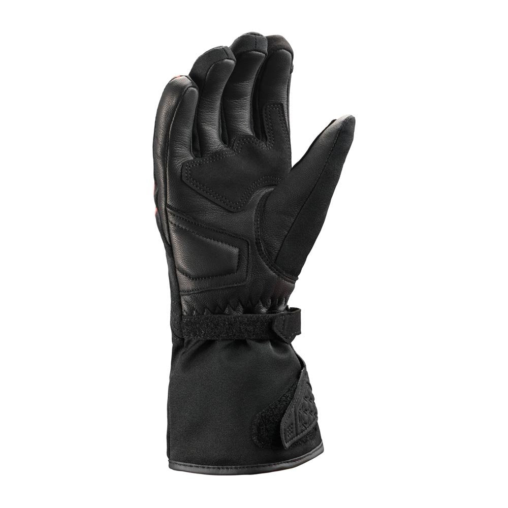 Guanti Moto Invernali Donn IXON PRO FIELD 2 Lady Nero Rosso Fluo
