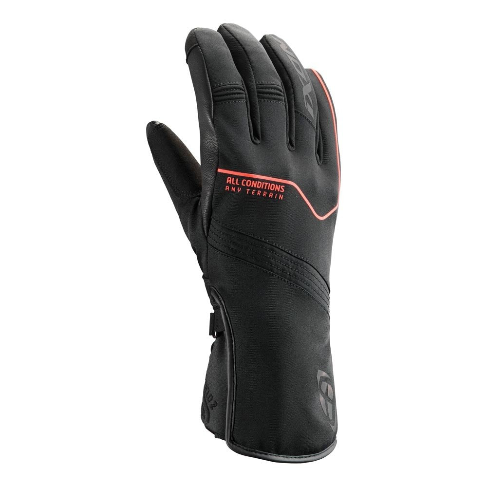 Guanti Moto Invernali Uomo IXON PRO FIELD 2 Nero Rosso Fluo