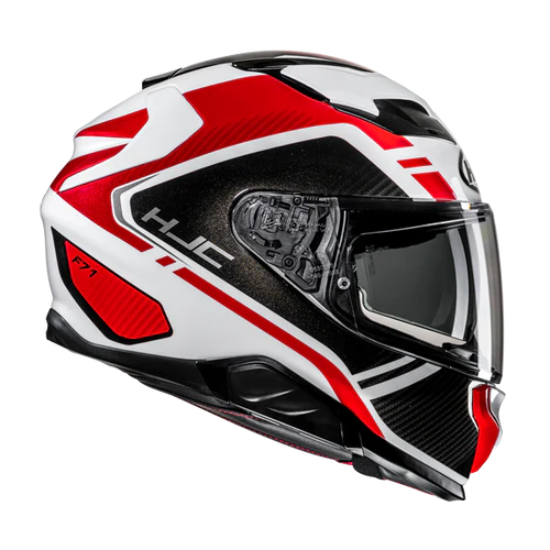 Hjc F71 TOZZ MC1 Bianco Lucido Rosso Nero