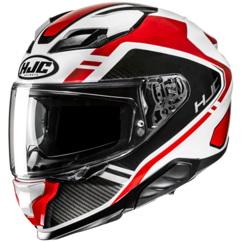 Hjc F71 TOZZ MC1 Bianco Lucido Rosso Nero