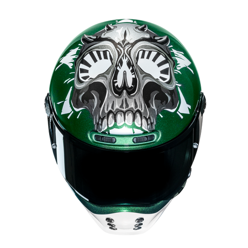 Hjc V10 CRANIA MC4 Verde Metallizzato