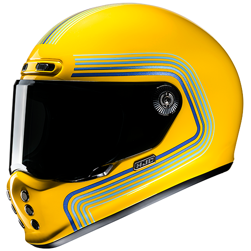 Hjc V10 FONI MC3 Giallo Lucido Blu