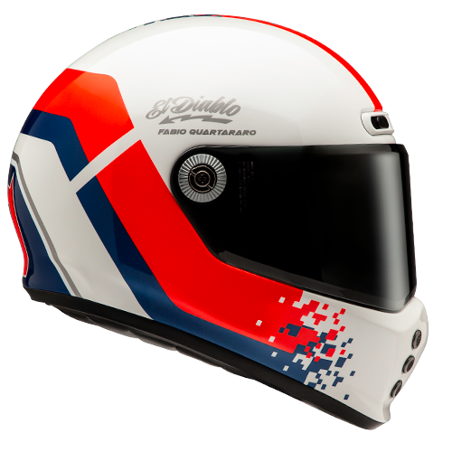 Hjc V10 FQ20 RETRO MC21 Fabio Quartararo