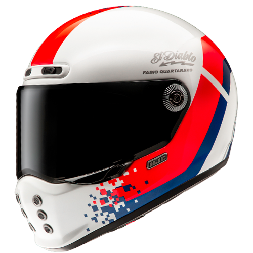 Hjc V10 FQ20 RETRO MC21 Fabio Quartararo