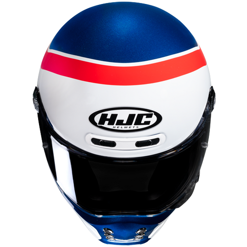 Hjc V10 GRAPE MC21 Bianco Lucido Rosso Blu