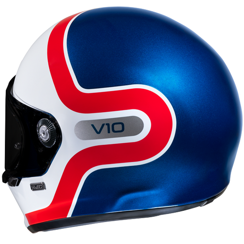 Hjc V10 GRAPE MC21 Bianco Lucido Rosso Blu