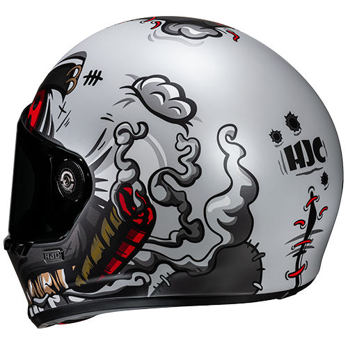 Hjc V10 VATT MC1SF Nero Opaco Grigio Rosso