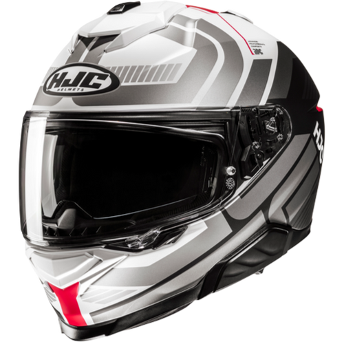 Hjc i71 VIZ MC1SF Bianco Opaco Nero Argento Rosso