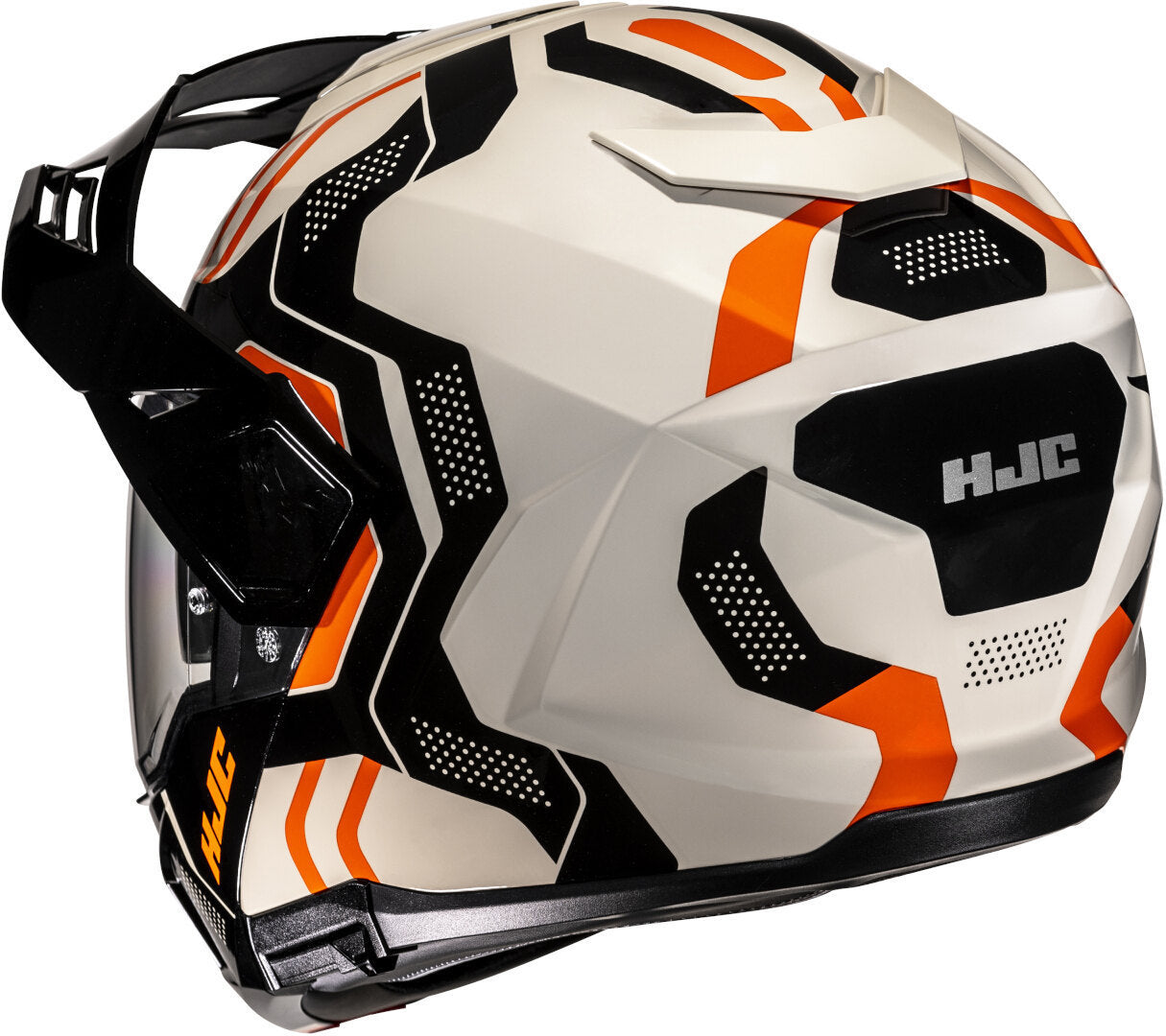Hjc i80 VELLY MC7 Nero Lucido Beige Arancio