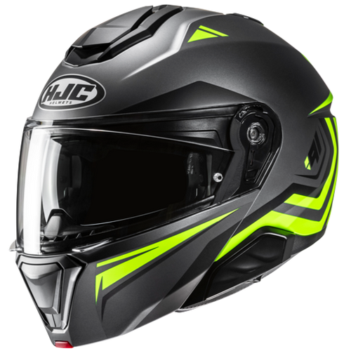 Hjc i91 TRICUS MC3HSF Antracite Opaco Nero Giallo Fluo