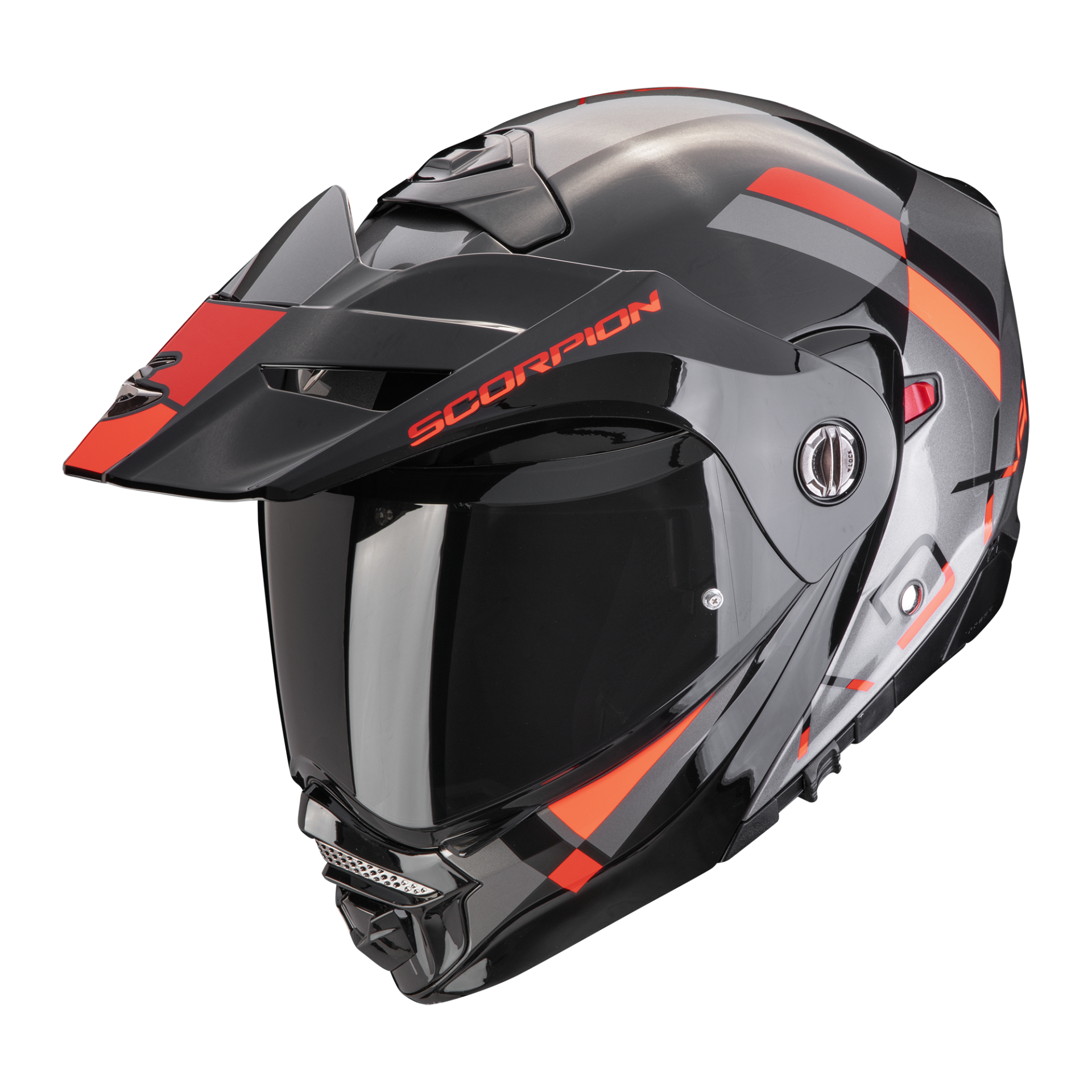Scorpion ADX 2 Galane Argento Nero Rosso
