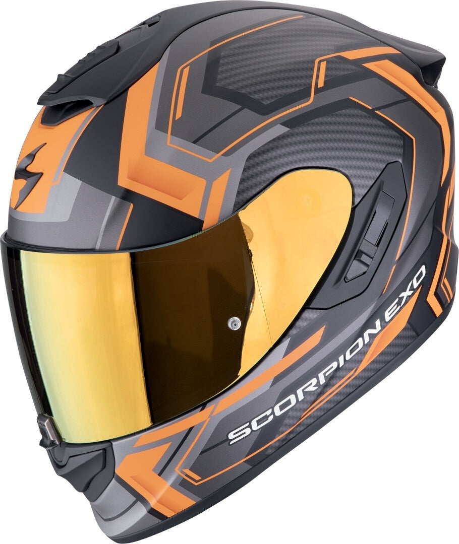 Scorpion EXO-1400 EVO 2 Air Linart Nero Opaco Arancione