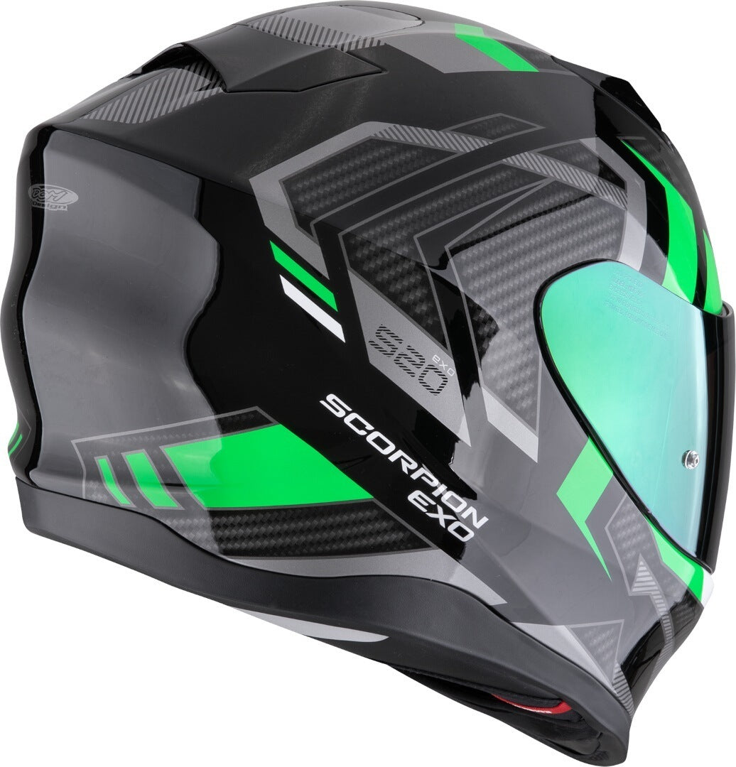 Scorpion EXO 520 EVO AIR Sensus Nero Verde Lucido