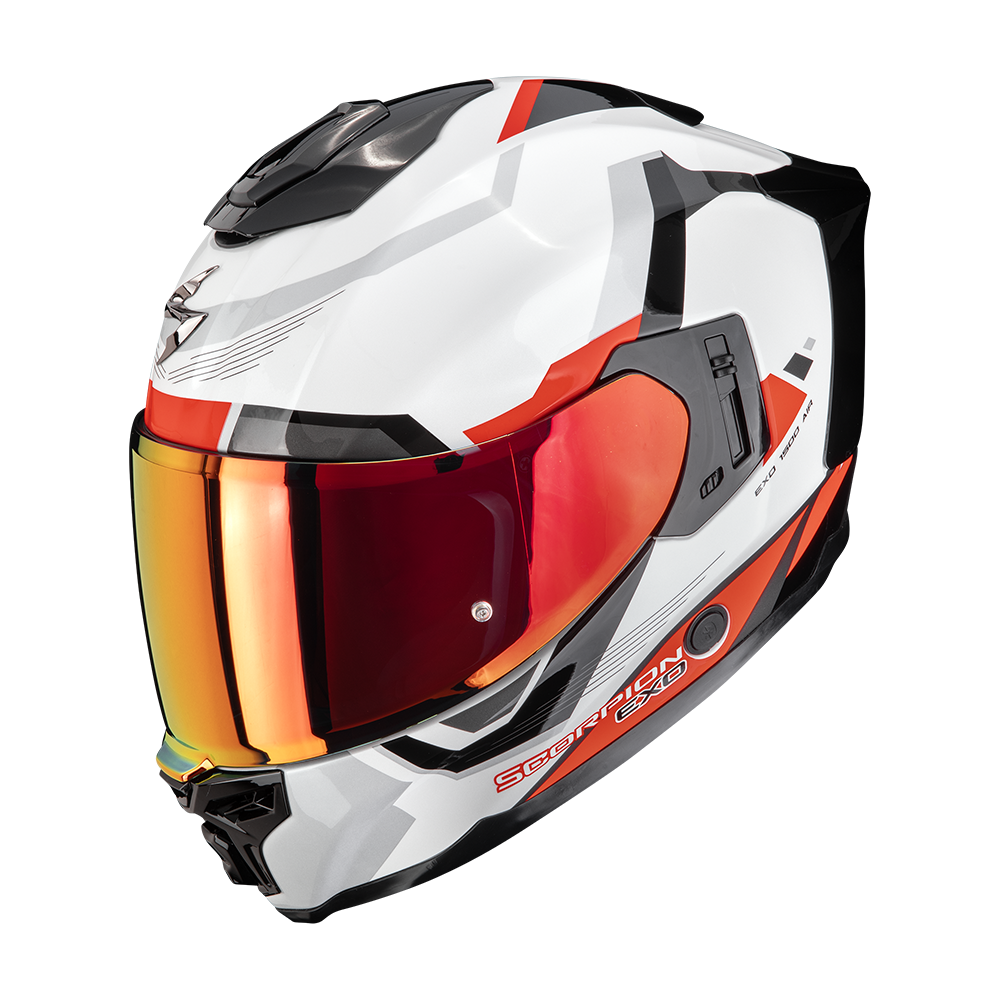 Casco Moto Integrale SCORPION EXO 1500 AIR ARENA Bianco Rosso