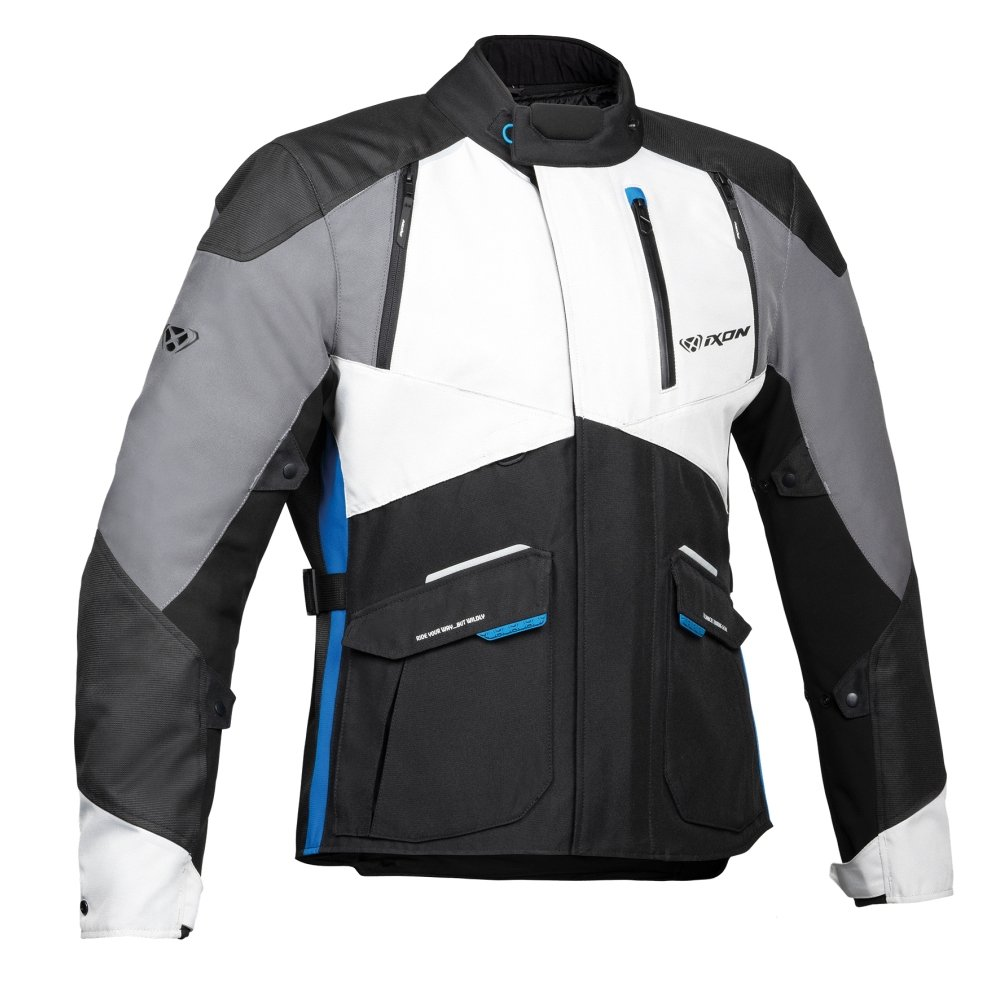 Giacca Touring Ixon Balder Adventure Classe AA 3 Strati 100% Impermeabile
