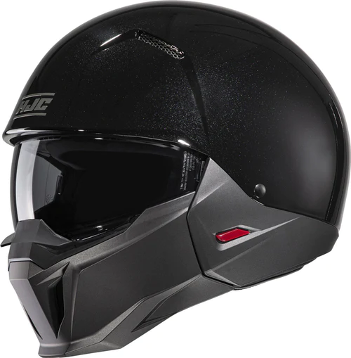 Casco Hjc i20 Jet Con Mentoniera Removibile Metal Black Con Occhialino Parasole Nuova Collezione