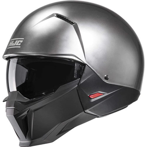 Casco Hjc i20 Jet Con Mentoniera Removibile Hyper SilverCon Occhialino Parasole Nuova Collezione