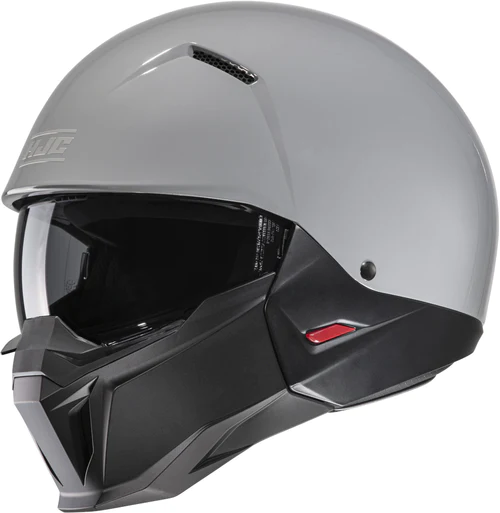 Casco Hjc i20 Jet Con Mentoniera Removibile Grey Con Occhialino Parasole Nuova Collezione