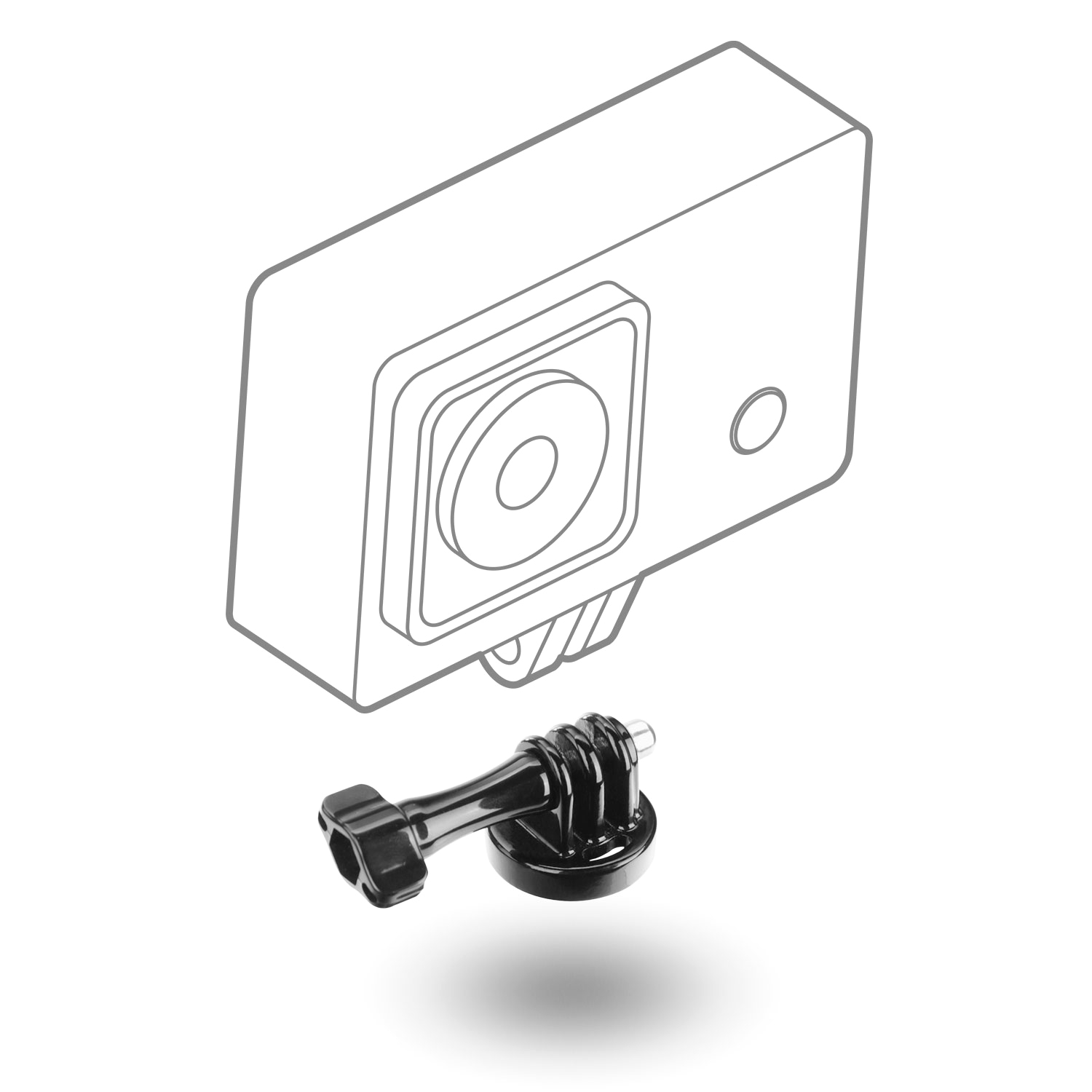 Optiline ACTION CAM Supporto Gopro Moto, Moto E Casco