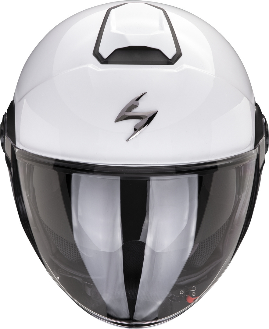 Casco Jet Scorpion Exo-City 2 BEE Bianco Verde Oro ECE 22-06 Visiera Lunga e Parasole