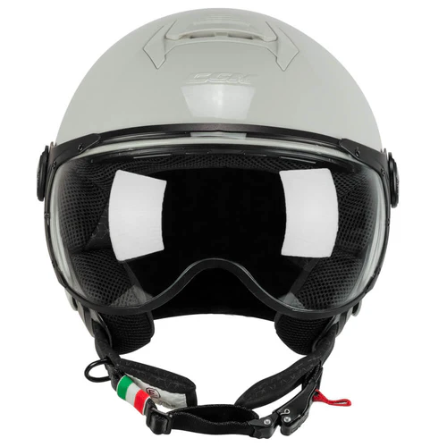 Casco CGM 167A FLO MONO Bigio Lucido Con Visiera Sagomata ECE 22-06