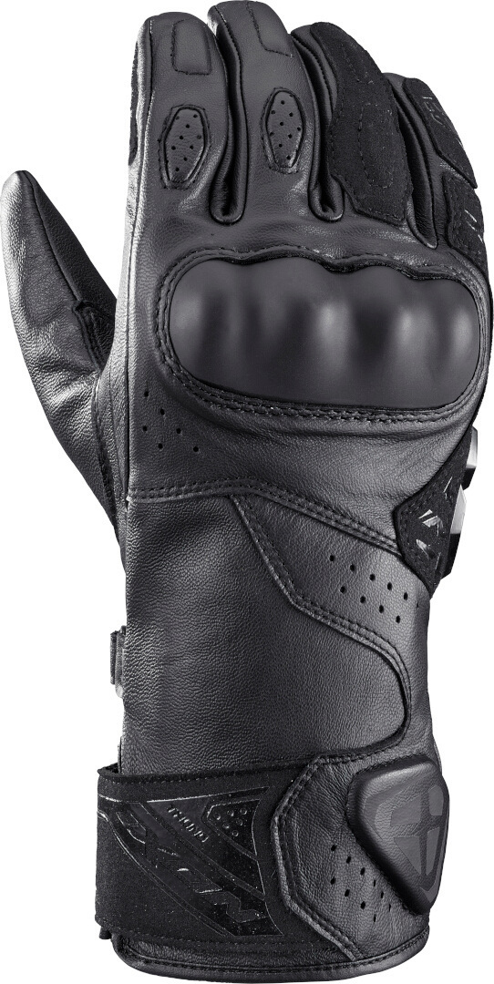 Guanti Moto Estivi Ixon THUND In Pelle Nero