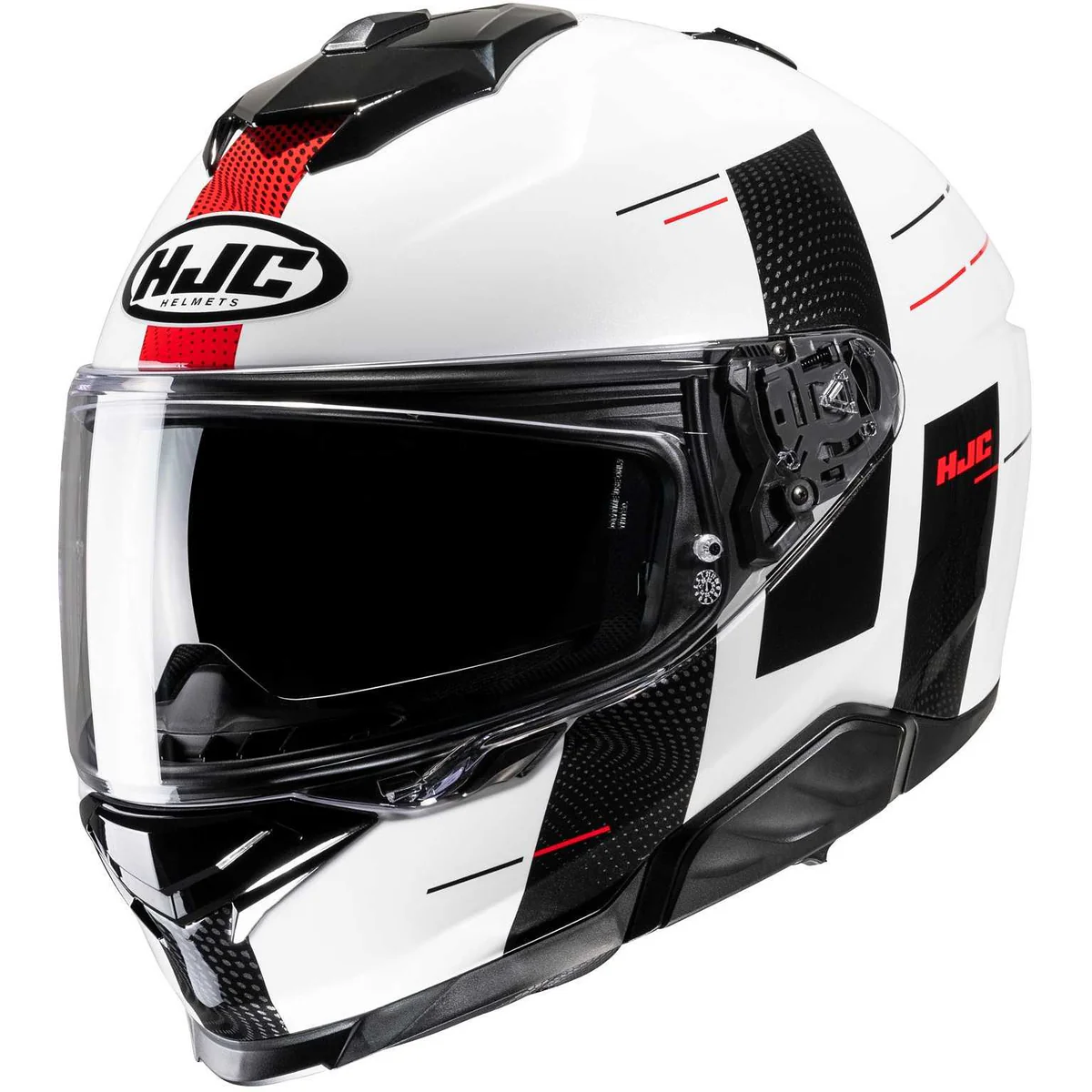 Casco Integrale Hjc i71 PEKA MC1 Bianco Nero Rosso ECE 22-06