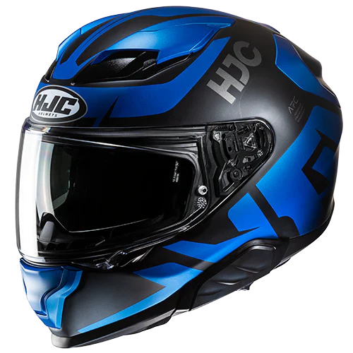 Casco Moto Integrale Hjc F71 Bard MC2SF Nero Opaco Blu