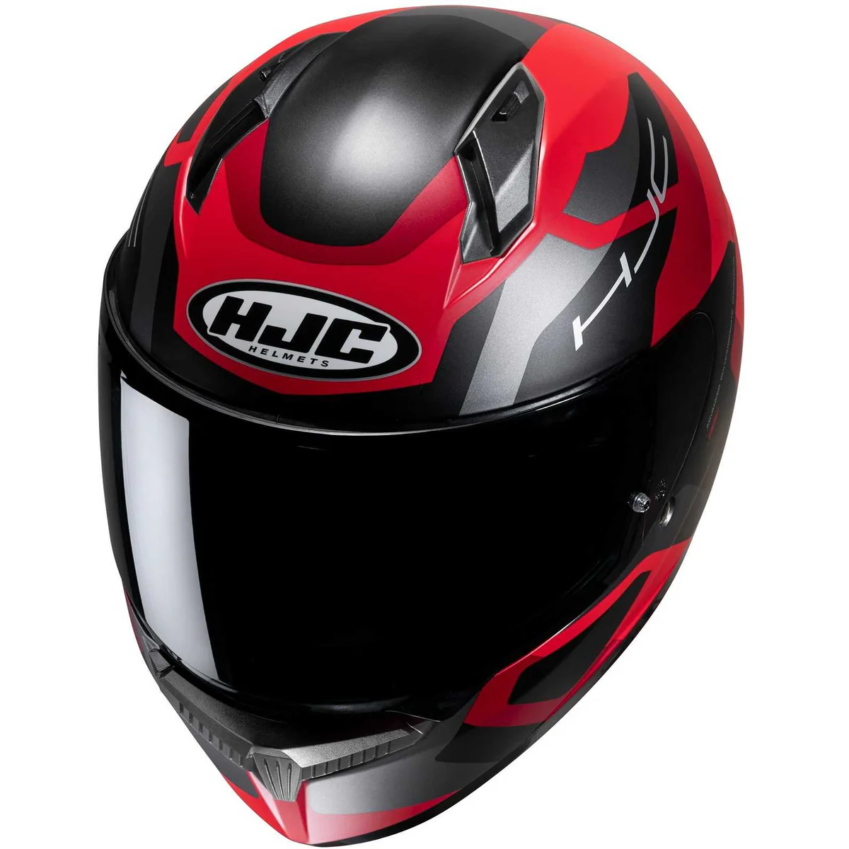 Casco Moto Integrale Hjc C10 Tins MC1SF Nero Opaco Rosso