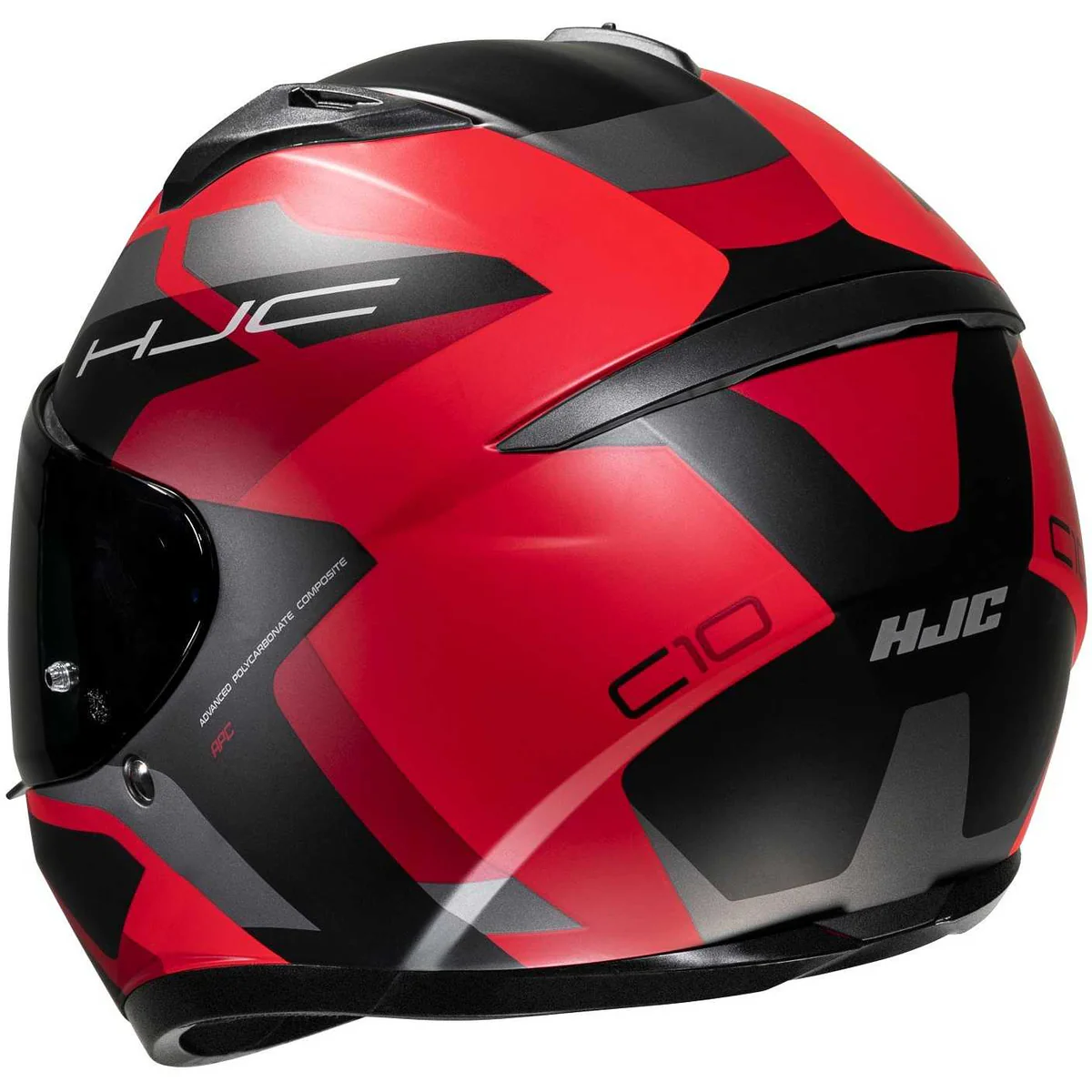 Casco Moto Integrale Hjc C10 Tins MC1SF Nero Opaco Rosso