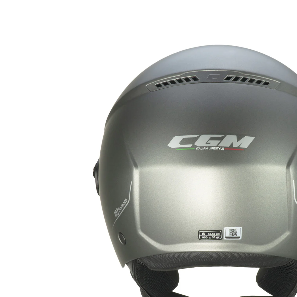 Casco CGM 167A FLO MONO Antracite Satinato Con Visiera Sagomata ECE 22-06