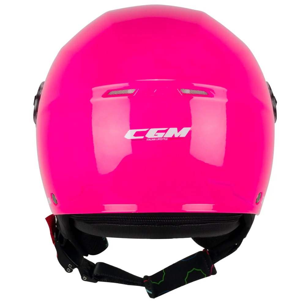 Casco CGM Bimbo 261A MINI MONO Fucsia Fluo Con Visiera Lunga ECE 22-06