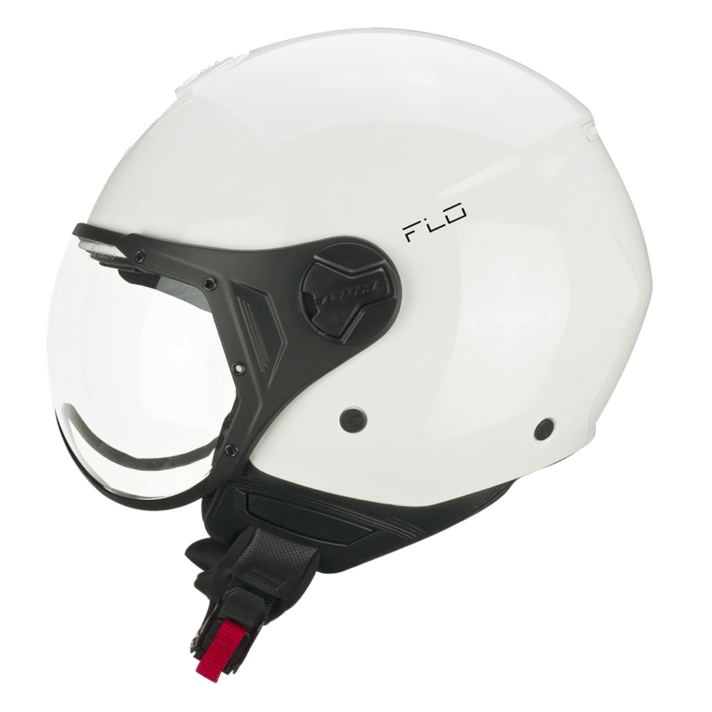 Casco CGM 167A Flo Mono Bianco Lucido Visiera Sagomata ECE 22-06