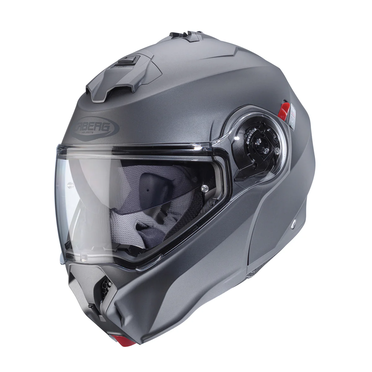 Casco Moto Caberg Modulare Duke Evo Matt Grigio Opaco