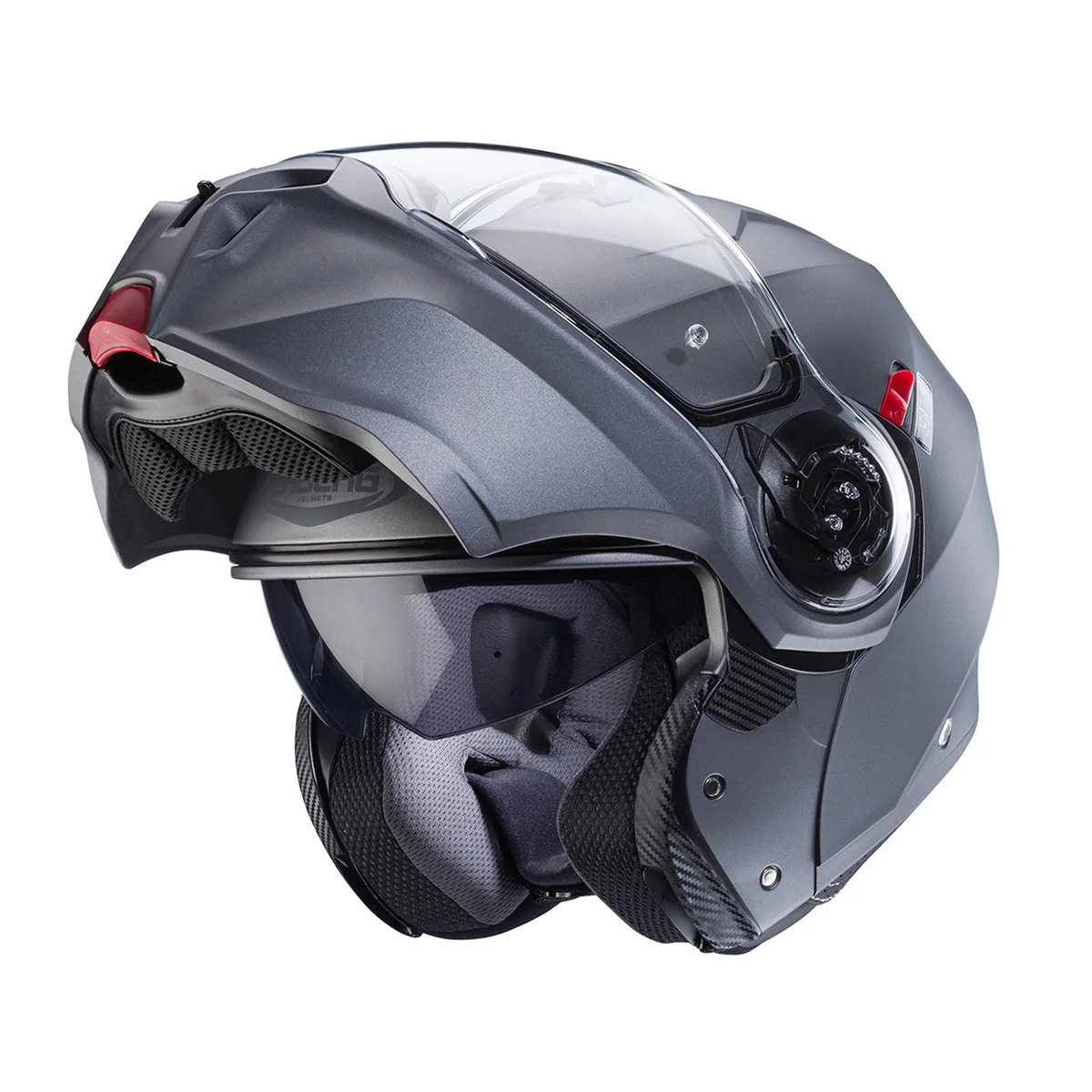 Casco Moto Caberg Modulare Duke Evo Matt Grigio Opaco