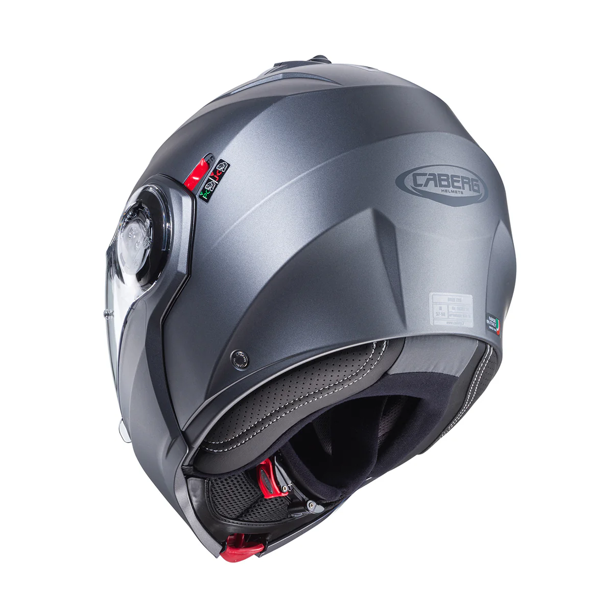 Casco Moto Caberg Modulare Duke Evo Matt Grigio Opaco