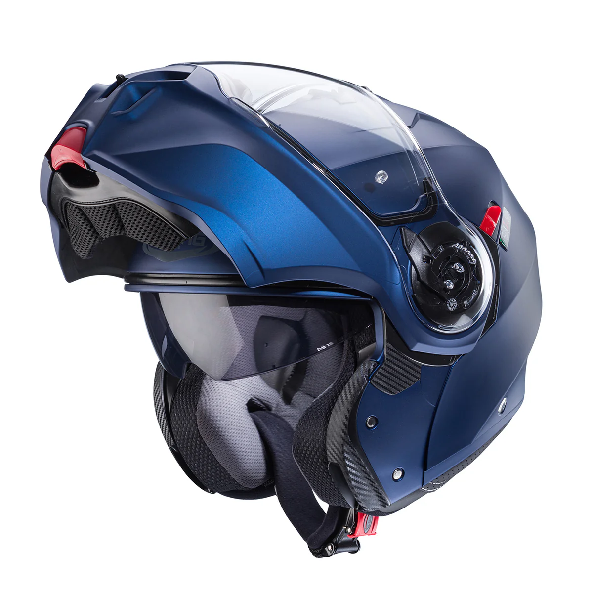 Casco Moto Modulare Caberg Duke Evo Matt Blu Yama