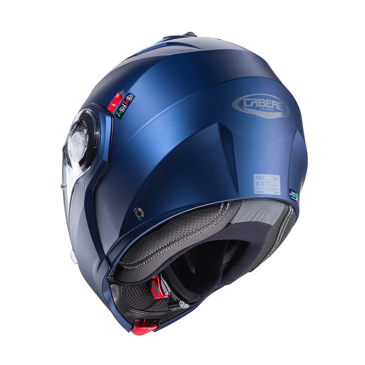 Casco Moto Modulare Caberg Duke Evo Matt Blu Yama