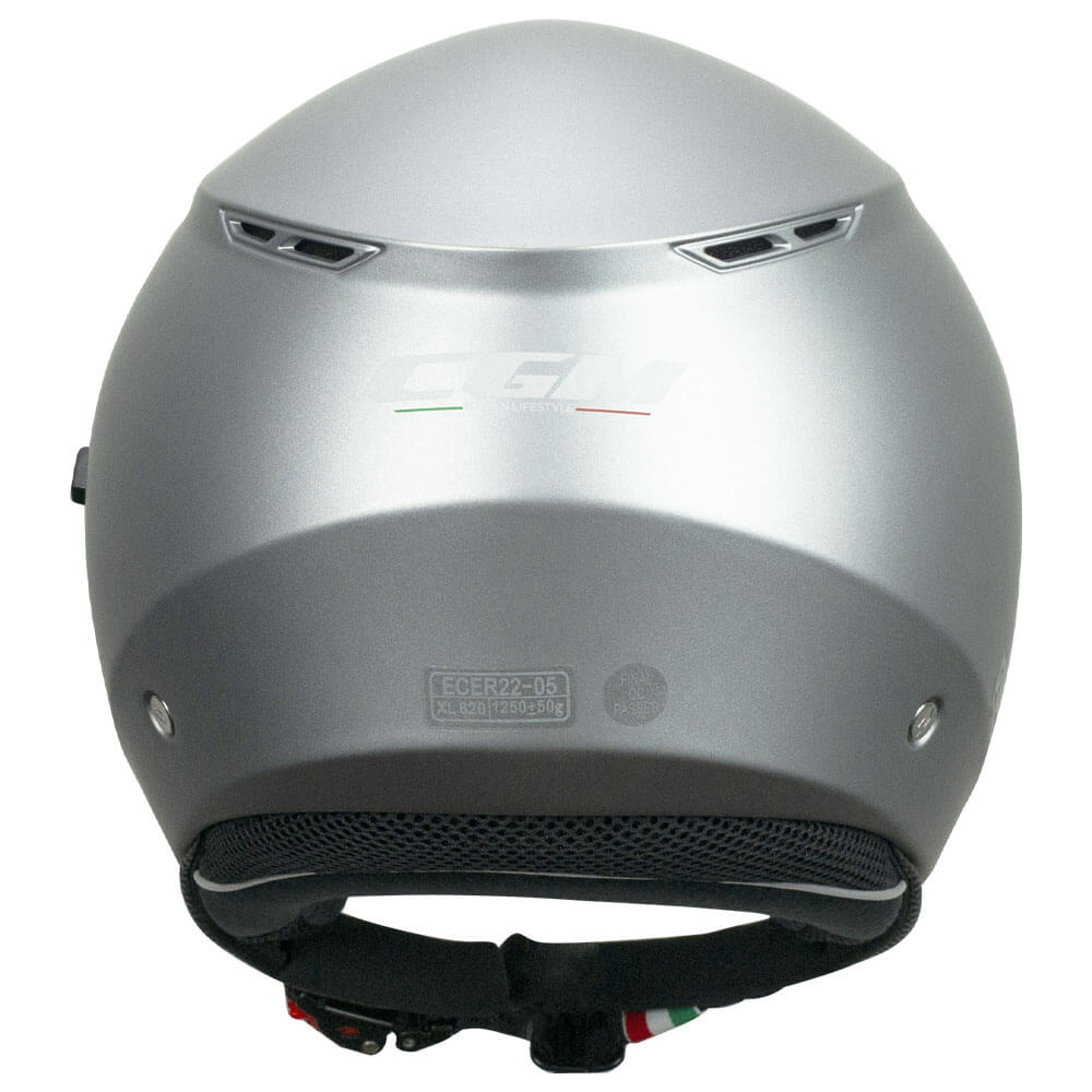 Casco Jet Cgm 125A VIPER MONO Antracite Satinato New Visiera Lunga e Parasole (7176819638360)