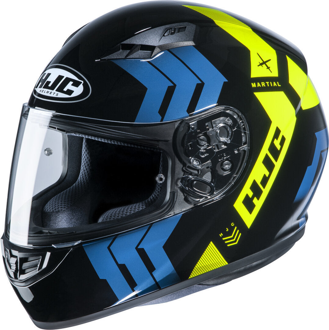 Casco Integrale Hjc CS-15 Martial Mc4h Nero/Blu/Giallo Fluo Nuova  Colorazione