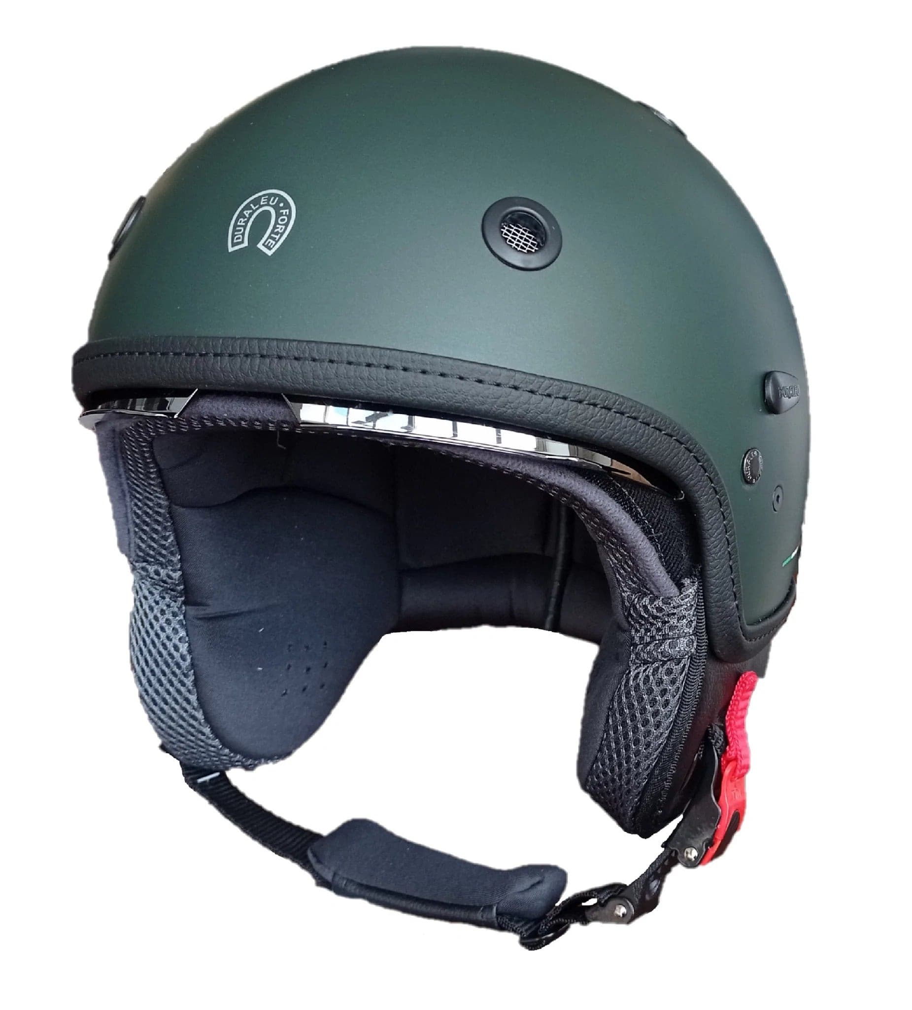 Casco Duraleu Demi-Jet Moto Modello Nudo Varie Colorazioni