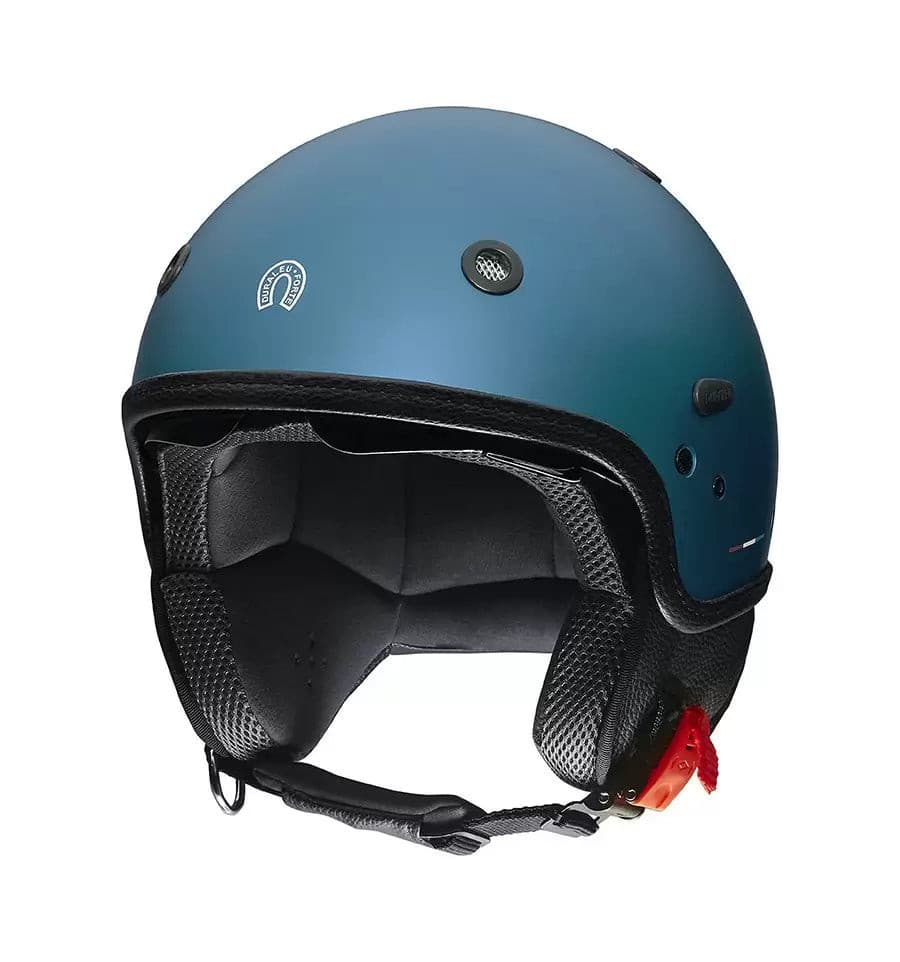 Casco Duraleu Demi-Jet Moto Modello Nudo Varie Colorazioni