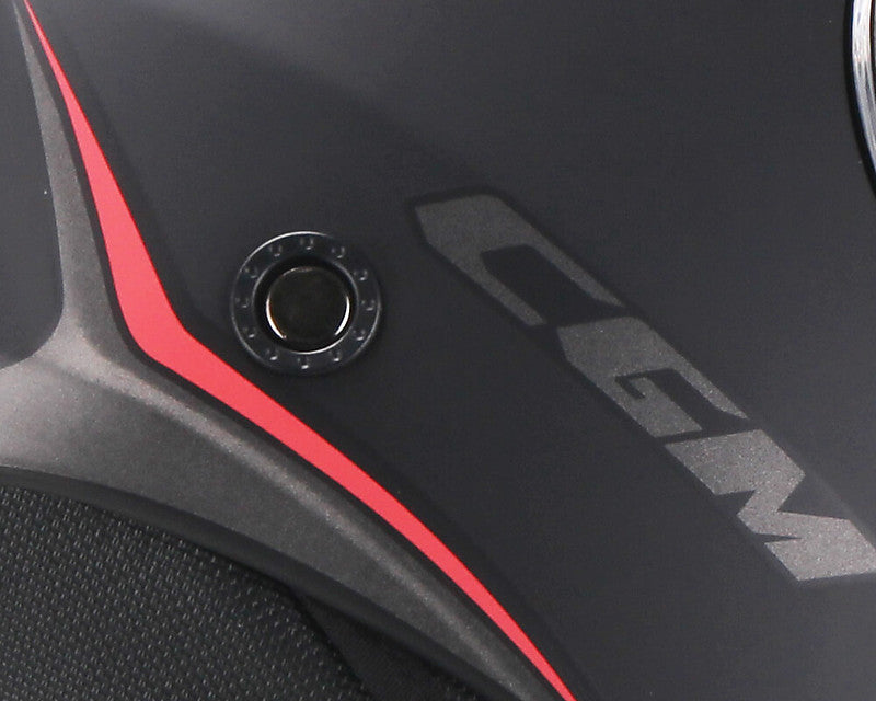 Cgm Jet 129X ILLINOIS SPORT Helmet Black Matt Red
